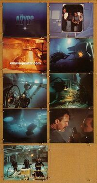 s029 ABYSS 9 movie lobby cards '89 James Cameron, Harris, Mastrantonio