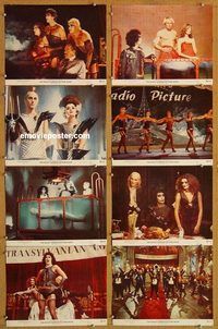 s605 ROCKY HORROR PICTURE SHOW 8 color 11x14 stills '75 Tim Curry