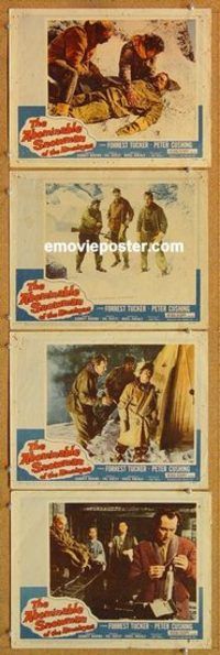 s027 ABOMINABLE SNOWMAN OF THE HIMALAYAS 4 movie lobby cards '57 Cushing