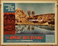 s047 ANGRY RED PLANET movie lobby card #2 '60 soldiers reflections!