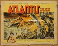 s057 ATLANTIS THE LOST CONTINENT movie title lobby card '61 George Pal