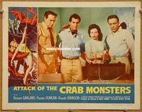 s066 ATTACK OF THE CRAB MONSTERS #2 movie lobby card '57 Russell Johnson
