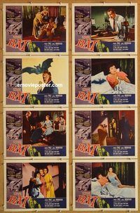 s071 BAT 8 movie lobby cards '59 Vincent Price, Moorehead