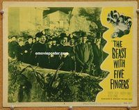 s085 BEAST WITH FIVE FINGERS movie lobby card #8 R56 Robert Florey