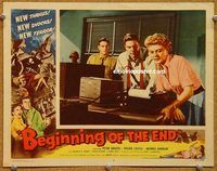 s089 BEGINNING OF THE END movie lobby card #4 '57 Peter Graves, Castle
