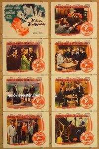 s093 BETWEEN TWO WORLDS 8 movie lobby cards '44 John Garfield, Henreid
