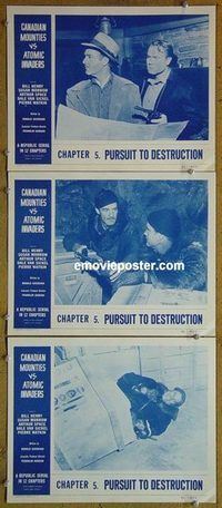s128 CANADIAN MOUNTIES VS ATOMIC INVADERS 3 Chap 5 movie lobby cards '53