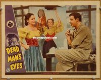 s193 DEAD MAN'S EYES movie lobby card '44 Lon Chaney Jr, Jean Parker
