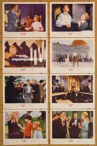 s241 EYE OF THE DEVIL 8 movie lobby cards '67 Sharon Tate, horror!