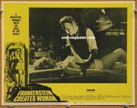 s273 FRANKENSTEIN CREATED WOMAN movie lobby card #5 '67 Peter Cushing