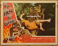 s278 FROM HELL IT CAME movie lobby card '57 best monster image!