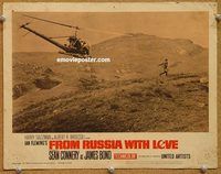 s280 FROM RUSSIA WITH LOVE movie lobby card #2 '64 Connery as Bond