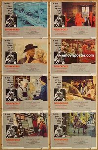 s283 FUTUREWORLD 8 movie lobby cards '76 Peter Fonda, Yul Brynner