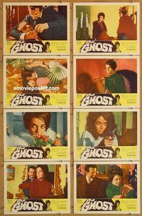 s285 GHOST 8 movie lobby cards '65 Barbara Steele, horror!