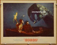 s302 GORGO movie lobby card #3 '61 great giant claw image!