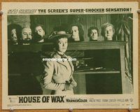 s337 HOUSE OF WAX movie lobby card #3 '53 cool Charles Bronson head!