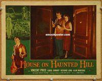 s339 HOUSE ON HAUNTED HILL movie lobby card #3 '59 Richard Long