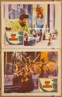 s401 JASON & THE ARGONAUTS 2 movie lobby cards '63 Ray Harryhausen