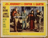 s404 JOURNEY TO THE CENTER OF THE EARTH movie lobby card #2 '59 best!