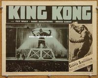 s427 KING KONG movie lobby card #5 R52 King Kong in chains!
