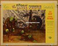 s489 MOLE PEOPLE movie lobby card #7 '56 group of monsters!