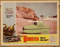 s497 MONSTER FROM THE OCEAN FLOOR movie lobby card #2 '54 terror!