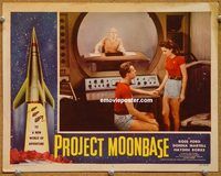 s571 PROJECT MOONBASE movie lobby card #6 '53 sexy female astronaut!