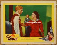 s584 RED PLANET MARS movie lobby card '52 Peter Graves, sci-fi!