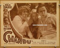 s588 RETURN OF CHANDU Chap 9 movie lobby card '34 Bela Lugosi, serial!