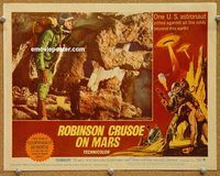 s604 ROBINSON CRUSOE ON MARS movie lobby card #5 '64 Paul Mantee