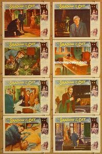 s624 SHADOW OF THE CAT 8 movie lobby cards '61 Barbara Shelley