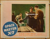 s647 SPACE MASTER X-7 movie lobby card #6 '58 opens suitcase!