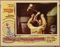 s690 TERROR IN THE HAUNTED HOUSE movie lobby card #6 '58 psycho horror!