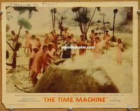 s714 TIME MACHINE movie lobby card #7 '60 Rod Taylor kills Morlocks!