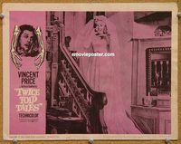 s730 TWICE TOLD TALES movie lobby card #1 '63 horrified bride!