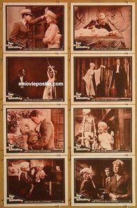 s733 TWO ON A GUILLOTINE 8 movie lobby cards '65 Connie Stevens, Romero