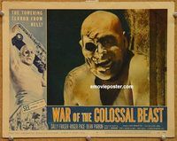 s759 WAR OF THE COLOSSAL BEAST movie lobby card #8 '58 best close up!