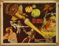 s761 WAR OF THE PLANETS movie title lobby card '66 Italian sci-fi!