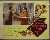 v202 5000 FINGERS OF DR T #2 movie lobby card '53 Hans Conreid, Hayes