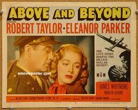 v207 ABOVE & BEYOND movie lobby card #6 '52 Robert Taylor, Parker