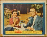 v209 ACT OF LOVE movie lobby card #6 '53 Kirk Douglas, Dany Robin
