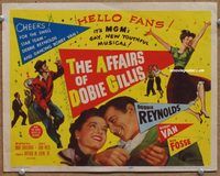 v092 AFFAIRS OF DOBIE GILLIS title movie lobby card '53 Debbie Reynolds