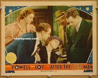 v215 AFTER THE THIN MAN movie lobby card '36 William Powell, Myrna Loy