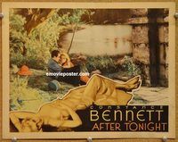 v216 AFTER TONIGHT movie lobby card '33 Constance Bennett, pre-Code!