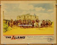 v218 ALAMO movie lobby card #3 '60 great scene of entire cast!