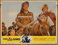 v219 ALAMO movie lobby card #6 R67 John Wayne as Davy Crockett!