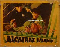 v220 ALCATRAZ ISLAND movie lobby card '37 thwarted prison break!