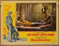 v226 ALONG CAME JONES movie lobby card '45 Cooper, Young, Rockwell!