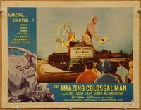 v228 AMAZING COLOSSAL MAN movie lobby card #5 '57 Las Vegas casino!