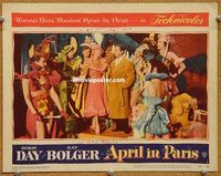 v243 APRIL IN PARIS movie lobby card #2 '53 Doris Day, Ray Bolger